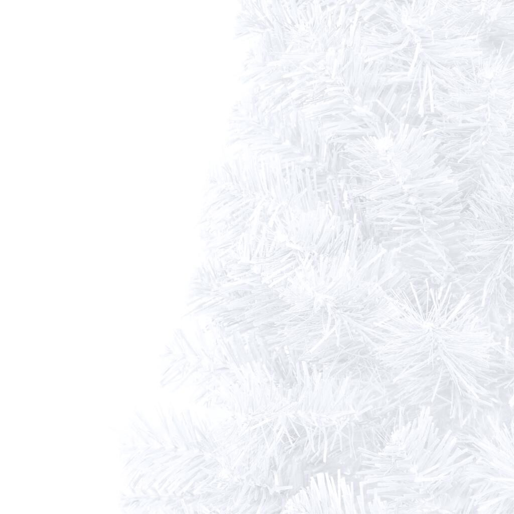 vidaXL Artificial Half Pre-lit Christmas Tree with Ball Set White 180 cm