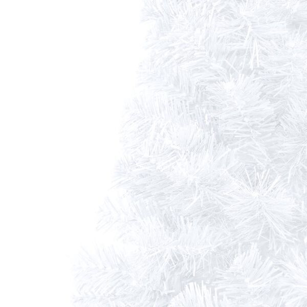 vidaXL Artificial Half Pre-lit Christmas Tree with Ball Set White 180 cm