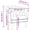 vidaXL Tub Chair Brown Faux Leather