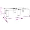 vidaXL Double Washing and Drying Machine Pedestal White