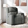 vidaXL Massage Recliner Chair Dark Grey Fabric