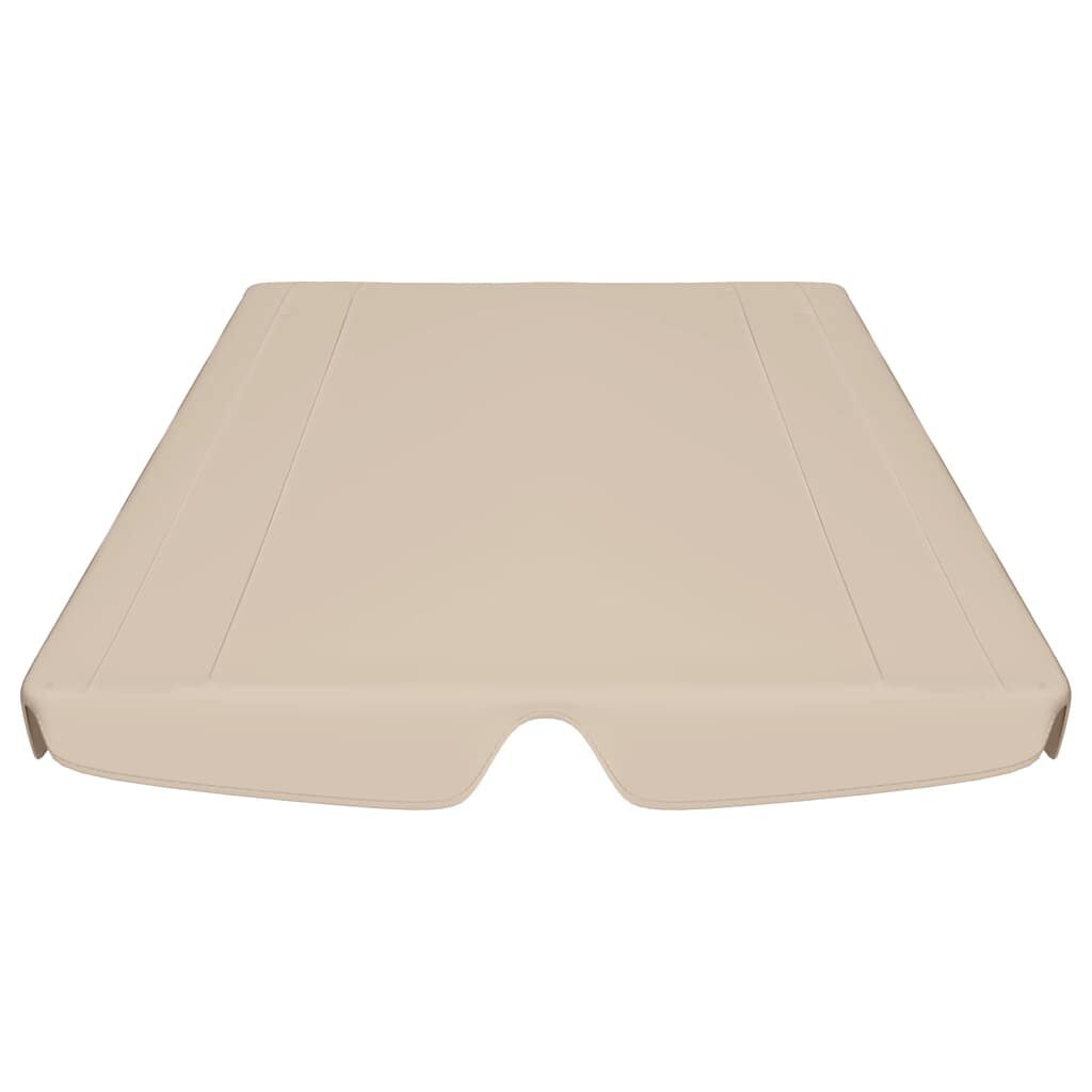 vidaXL Replacement Canopy for Garden Swing Beige 150/130x105/70 cm