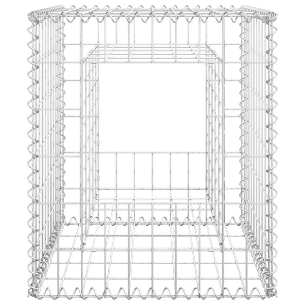 vidaXL Gabion Basket Post 50x50x60 cm Iron