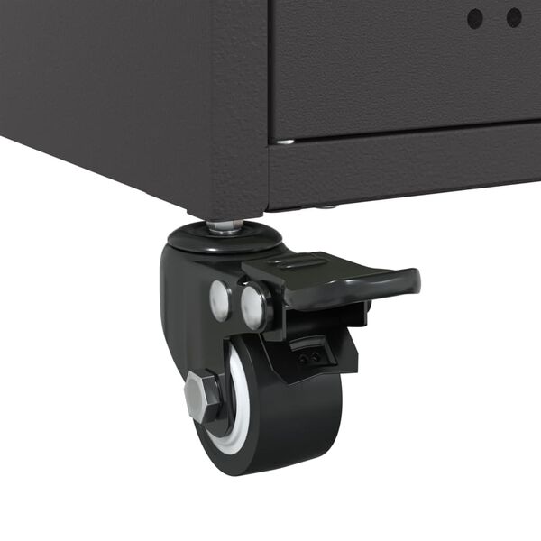 vidaXL Sideboard Black 100.5x39x72 cm Steel