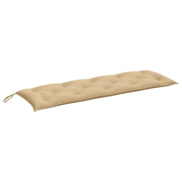 vidaXL Garden Bench Cushions 2 pcs Melange Beige 150x50x7 cm Fabric