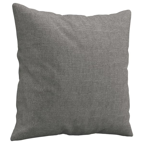 vidaXL Throw Pillows 2 pcs Dark Grey 40x40 cm Fabric