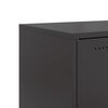 vidaXL Bedside Cabinet Black 36x39x78 cm Steel