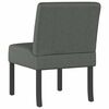 vidaXL Slipper Chair Dark Grey Fabric
