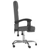 vidaXL Reclining Office Chair Dark Grey Fabric