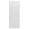 vidaXL Saddle Cabinet Light Grey 53x53x140 cm Steel