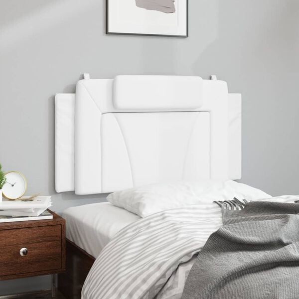 vidaXL Headboard Cushion "Viana" White 100 cm Faux Leather