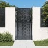 vidaXL Garden Gate Anthracite 105x205 cm Steel Square Design
