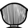 vidaXL Garden Chairs 2 pcs PVC Rattan Black