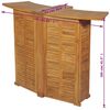 vidaXL Folding Bar Table 155x53x105 cm Solid Teak Wood
