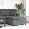 vidaXL Modular Sofa Footstool Module Dark Grey 100x100x48 cm