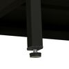 vidaXL TV Cabinet Black 90x30x44 cm Steel and Glass