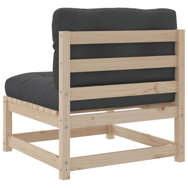vidaXL 7 Piece Garden Sofa Set with Cushions Solid Wood Pine