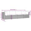 vidaXL 4 Piece Garden Lounge Set with Cushions Black Poly Rattan