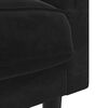vidaXL Sofa with Cushions 2-Seater Black Velvet
