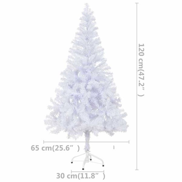 vidaXL Artificial Pre-lit Christmas Tree with Ball Set 120cm 230 Branches