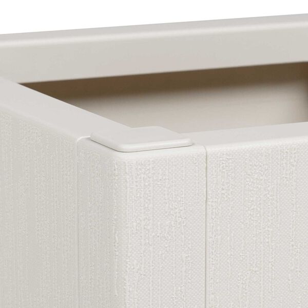 vidaXL Garden Planter White 36x36x35 cm PP