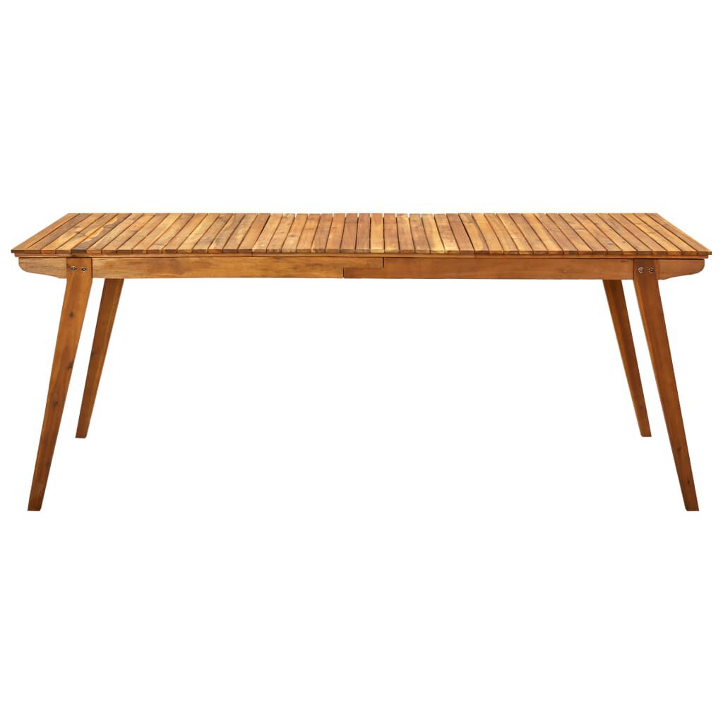 vidaXL Garden Table 201.5x100x75 cm Solid Acacia Wood