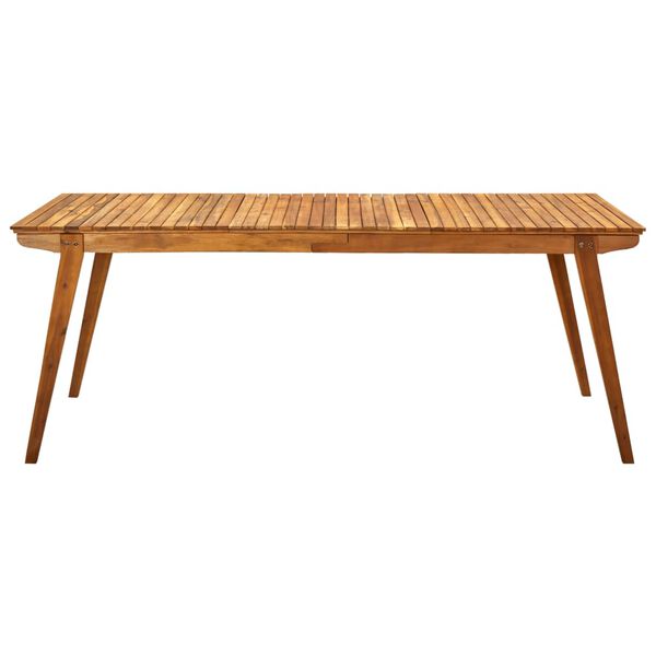 vidaXL Garden Table 201.5x100x75 cm Solid Acacia Wood