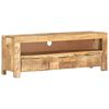 vidaXL TV Cabinet 110x30x40 cm Rough Mango Wood
