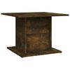 vidaXL Coffee Table Smoked Oak 55,5x55,5x40 cm Engineered Wood