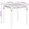 vidaXL Garden Dining Table 80x80x80 cm Solid Teak Wood