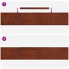 vidaXL Lawn Edging 4 pcs Rusty 450 x 0.05 x 15 cm Weathering Steel