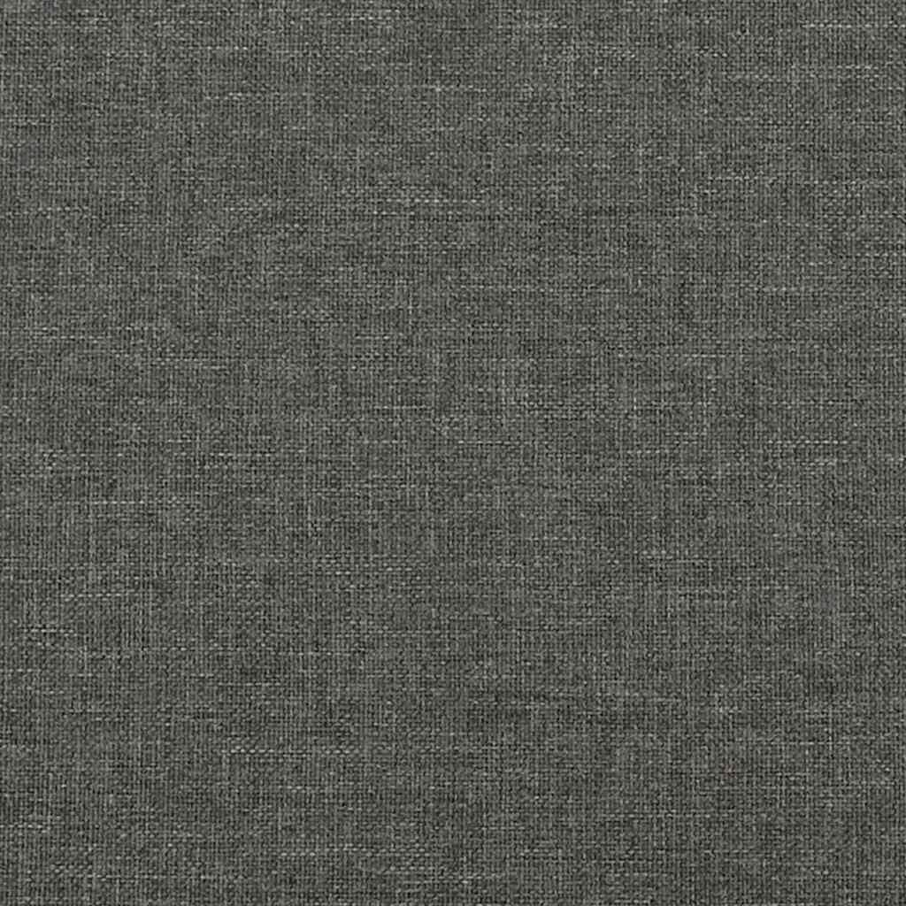 vidaXL Bed Frame without Mattress Dark Grey 100x203 cm Twin XL Fabric