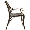 vidaXL Garden Bench 102 cm Cast Aluminium Bronze