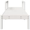 vidaXL Sun Lounger White 199.5x62x55 cm Solid Wood Pine