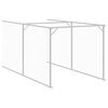 vidaXL Dog House with Run Anthracite 110x1221x110 cm Galvanised Steel