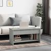 vidaXL Coffee Table Concrete Grey 102x50x52,5 cm Engineered Wood