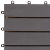vidaXL Decking Tiles 20 pcs Grey Wash 30x30 cm Solid Acacia Wood