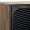 vidaXL TV Cabinet Rustic Brown 105x36x47 cm Metal and MDF