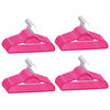 vidaXL 100 pcs Clothes Hanger Set Anti-slip Pink Velvet
