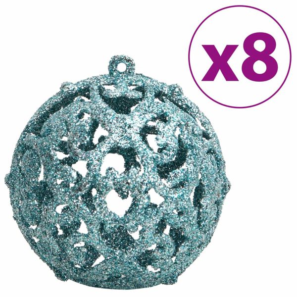 vidaXL Christmas Baubles 100 pcs Turquoise 3 / 4 / 6 cm