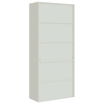 vidaXL File Cabinet Light Grey 90x40x240 cm Steel