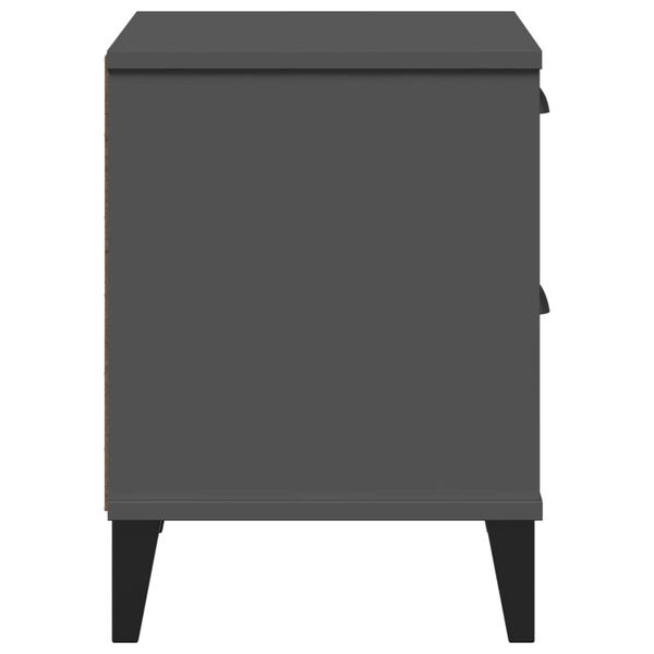 vidaXL Bedside Cabinet VIKEN Anthracite Grey Engineered Wood