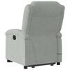 vidaXL Electric Stand up Massage Recliner Chair Light Grey Velvet
