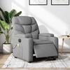 vidaXL Electric Massage Recliner Chair Light Grey Fabric