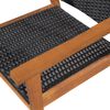 vidaXL 5 Piece Outdoor Dining Set Poly Rattan Black and Brown