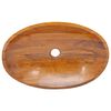vidaXL Basin Solid Teak Wood 60x40x10 cm