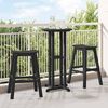 vidaXL Bar Stool 2 pcs Black 52 x 43 x 73.5 cm HDPE