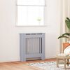 vidaXL RadiatorCover 2 pcs Grey 78x19x81.5cm Engineeredwood