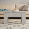 vidaXL Coffee Table Concrete Grey 79x49x41 cm Engineered Wood