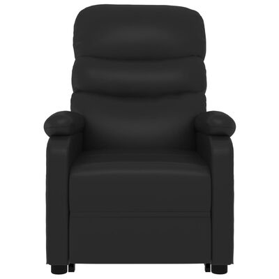 vidaXL Stand up Massage Chair Black Faux Leather